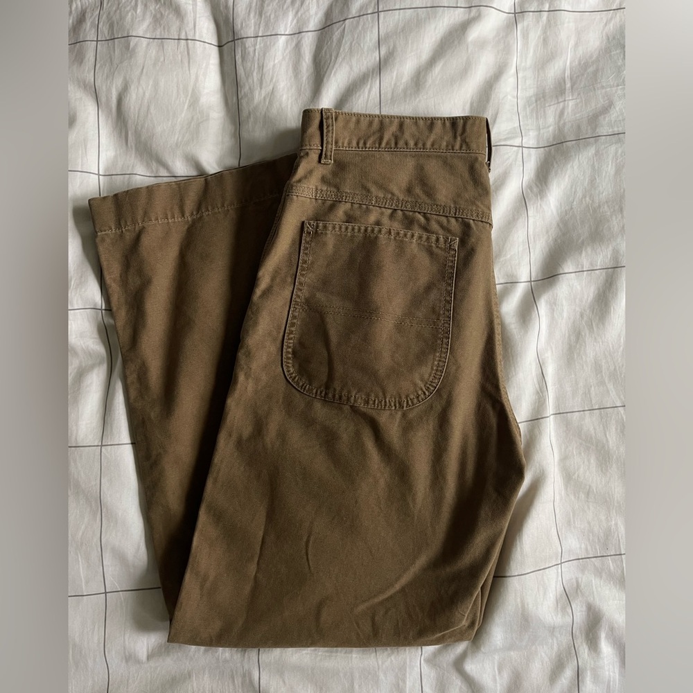 Buck Mason Brown Straight Leg Pants